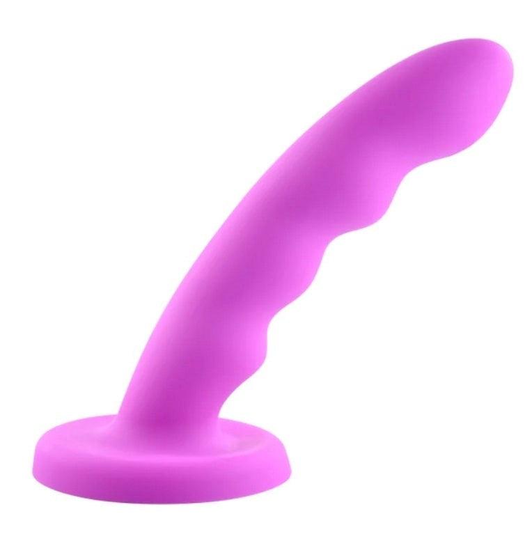 Sportsheets Nautia 8 in. Suction Cup Silicone Dildo with Curved Design - Non-Realistic Dildos