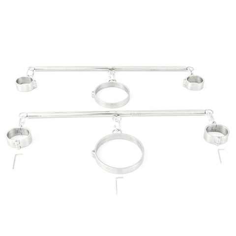 BDStyle Neck & Wrist Restraint With Spreader Bar Complete Bondage Control - Spreaders and Hangers