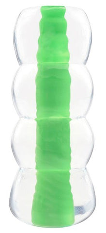 Neon Jelly Mens Pleasure Stroker Max Stamina Support Textured Masturbator - Masturbators and Strokers