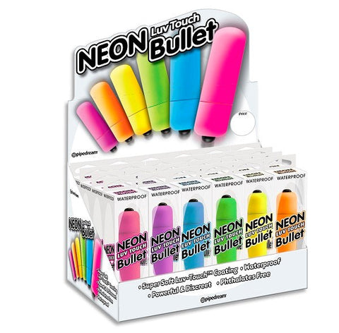 Pipedream Products Neon Luv Touch Vibrating Bullet Massager Set - Waterproof Vibrators