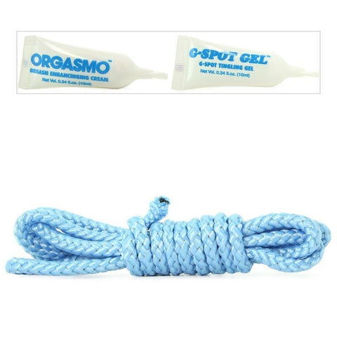 Pipedream Neon Orgasmo Adult Toys Kit Blue Complete Pleasure Set - Sex Kits