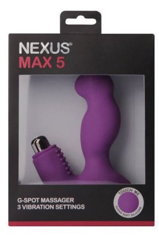 Nexus Max 5 Dual Action Prostate Massager with Perineum Stimulation - Prostate Toys