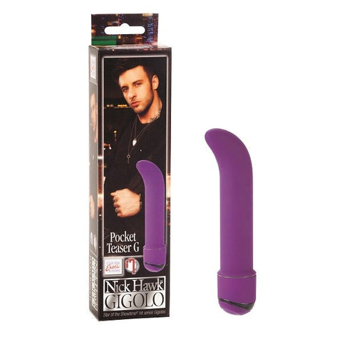 California Exotics Nick Hawk GIGOLO Pocket Teaser G Vibrator with 7 Modes - G-Spot Vibrators