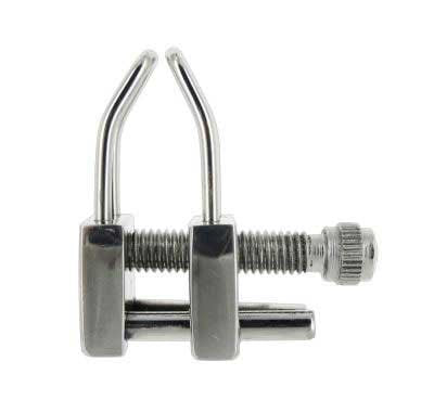 XR Brands Nose Shackle Stainless Steel Silver Adjustable Pressure Clamp - Spreaders and Hangers