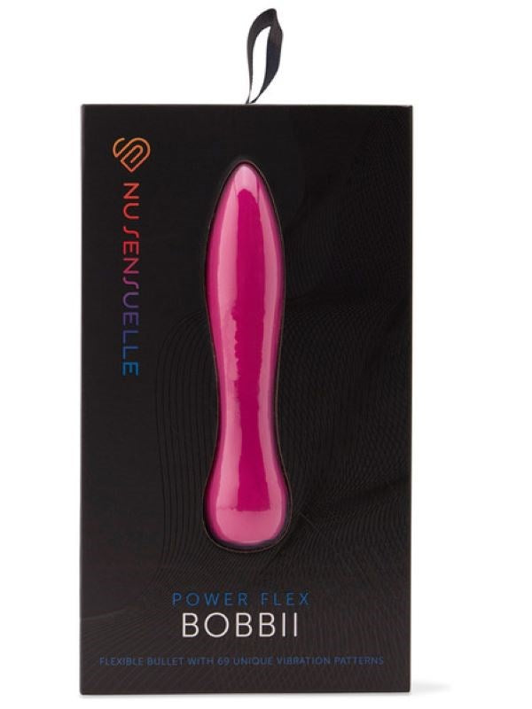 Nu Sensuelle Flexible Waterproof Bobbii Vibrator 69 Functions - - Personal Massagers