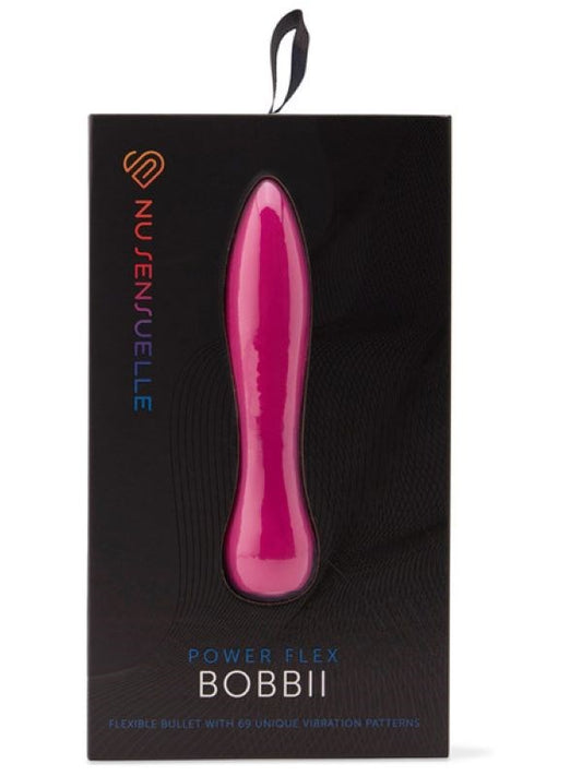 Nu Sensuelle Flexible Waterproof Bobbii Vibrator 69 Functions - - Personal Massagers