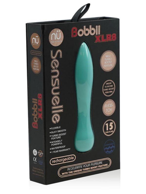 Nu Sensuelle Bobbii Xlr8 Turbo Boost Vibrator for Intense Pleasure - - Personal Massagers