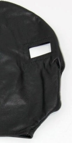 Open Eyed BDSM Hood Faux Leather - Bondage Hoods