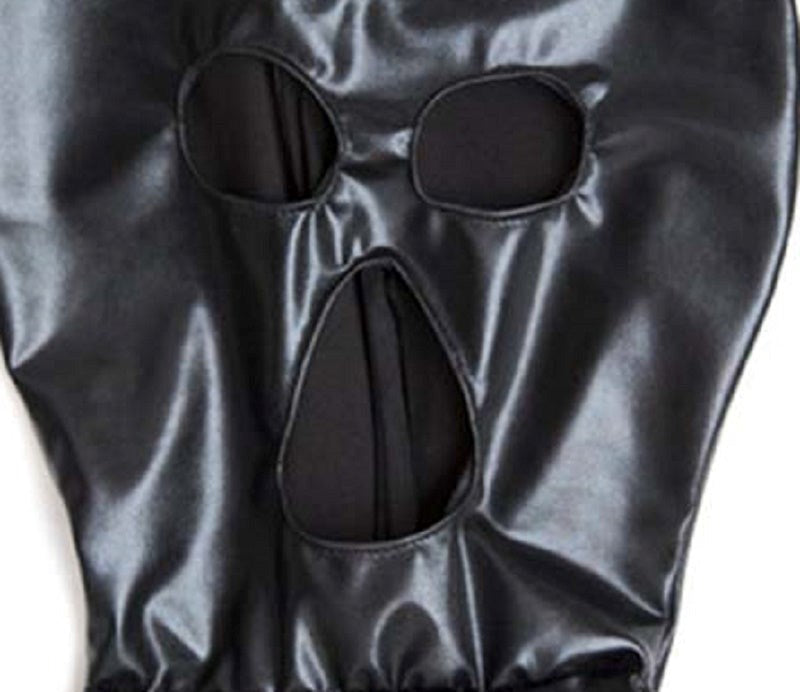 Open Mouth & Eyes PVC Bondage Hood Buy More, Save More - - Bondage Hoods