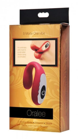 XR Brands Oralee Oral 5x Rechargeable Vibe U Shaped Clitoral Vibrator - G-Spot Vibrators