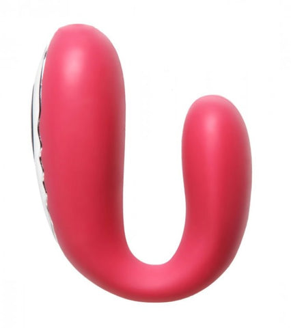 XR Brands Oralee Oral 5x Rechargeable Vibe U Shaped Clitoral Vibrator - G-Spot Vibrators