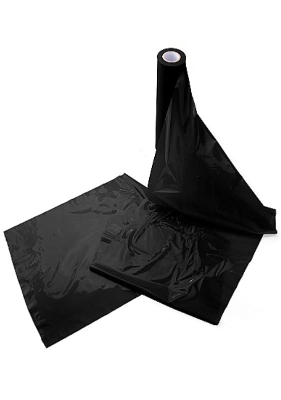 Ouch Body Bondage Tape Black Push And Play CRings - - Cuffs And Restraints