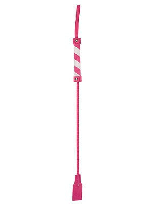OUCH Cube Leather Crop Quick Ship Cock Ring Premium BDSM Impact Play - Whips And Crops