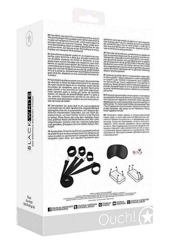 OUCH! Bed Bindings Restraint System Best Adult Shop - - Cuffs And Restraints