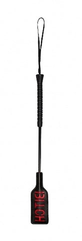 Shots Toys Ouch! BITCH Crop Large Impact Adult Toy for BDSM - Whips And Crops