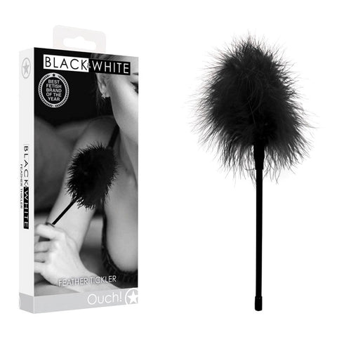 Shots Toys OUCH! BW Feather Tickler 27cm Sensory Stimulation - Whips And Crops