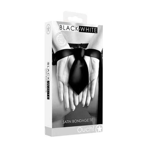 Shots Toys OUCH! BW Satin Bondage Tie Satin Polyester Restraint - Cuffs and Restraints