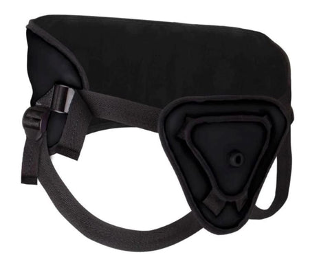 Shots Toys Ouch! Deluxe Silicone Strap On 10 Inch Premium Harness System - Strap On Sextoys
