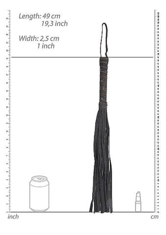 Ouch! Denim Flogger BDSM Impact Tool with 40 Tails - Whips And Crops