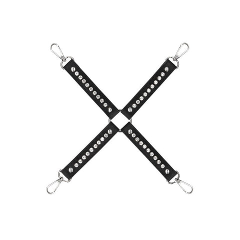 Shots Toys OUCH! Diamond Studded Hogtie Luxury BDSM Restraint System - Cuffs and Restraints