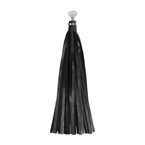 Shots Toys OUCH! Diamond Studded Whip Faux Leather BDSM Flogger - Whips And Crops