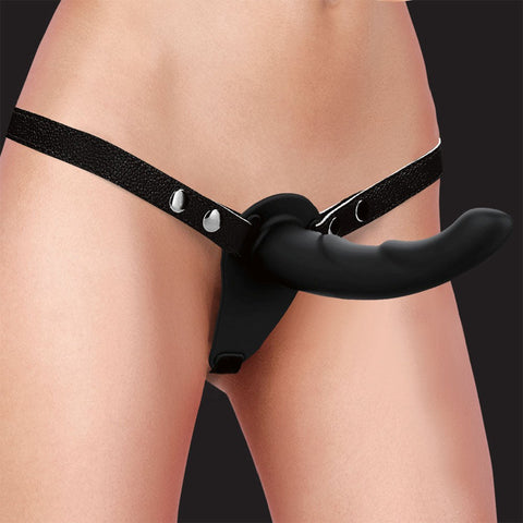 Shots Toys OUCH! Dual Silicone Ridged Strap On Premium Dual Ended Design - Realistic Dildos