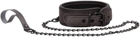 Shots Toys Ouch! Elegant BDSM Play Collar with Leash Premium Bondage - Collars and Leads