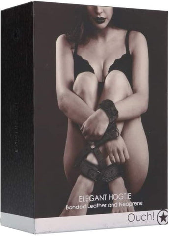 Shots Toys Ouch! Elegant Hogtie Premium BDSM Restraint System - Cuffs and Restraints