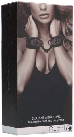 Shots Toys Ouch! Elegant Wrist Cuffs Premium Bondage Restraints - Cuffs and Restraints