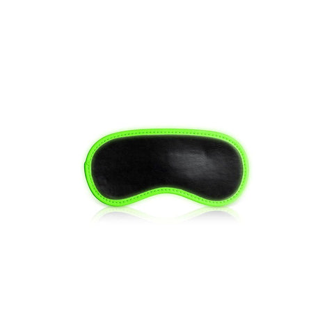Shots Toys OUCH! Glow in Dark Eye Mask Luminescent Sensory Deprivation - Masks And Blindfolds