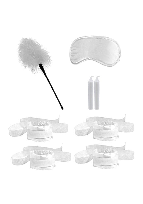 Ouch! Honeymoon Bondage Kit White Body Safe CRings - - Bondage Kits