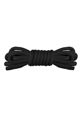 Shots Toys Ouch! Japanese Mini Rope 1.5m Black Bondage Rope for Shibari - Cuffs and Restraints