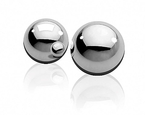 Shots Toys Ouch! Light Weight Ben Wa Balls Silver Kegel Exercise Spheres - Love Eggs and Kegel Exercisers