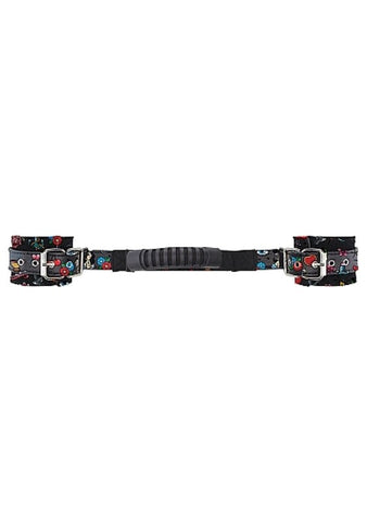 Shots Toys OUCH! Printed Handcuffs with Handle Old School Restraint System - Cuffs and Restraints