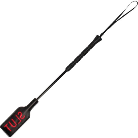 Shots Toys Ouch! SLUT Crop Large Impact Play Adult Toy - Whips And Crops