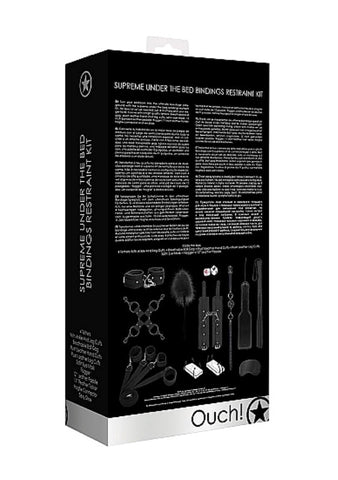 Ouch! Supreme Under the Bed Bindings Kit Complete BDSM Restraint System - Cuffs and Restraints