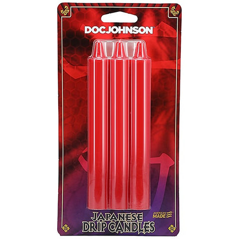3 Pack Japanese Drip Wax Play Candles by Doc Johnson - Bath and Intimate Fragrances