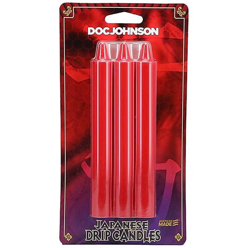 3 Pack Japanese Drip Wax Play Candles by Doc Johnson - Bath and Intimate Fragrances