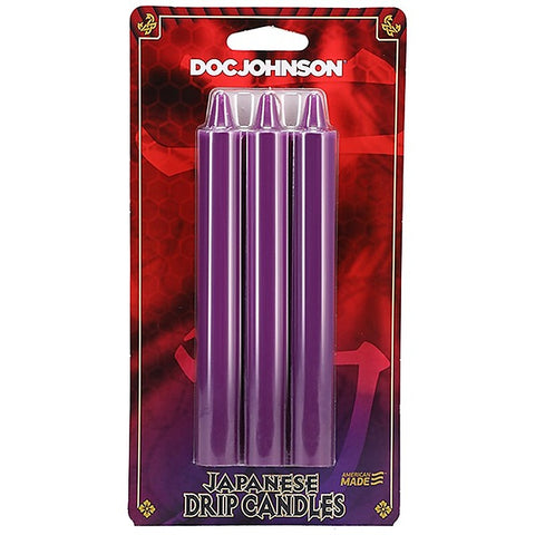 3 Pack Japanese Drip Wax Play Candles by Doc Johnson - Bath and Intimate Fragrances