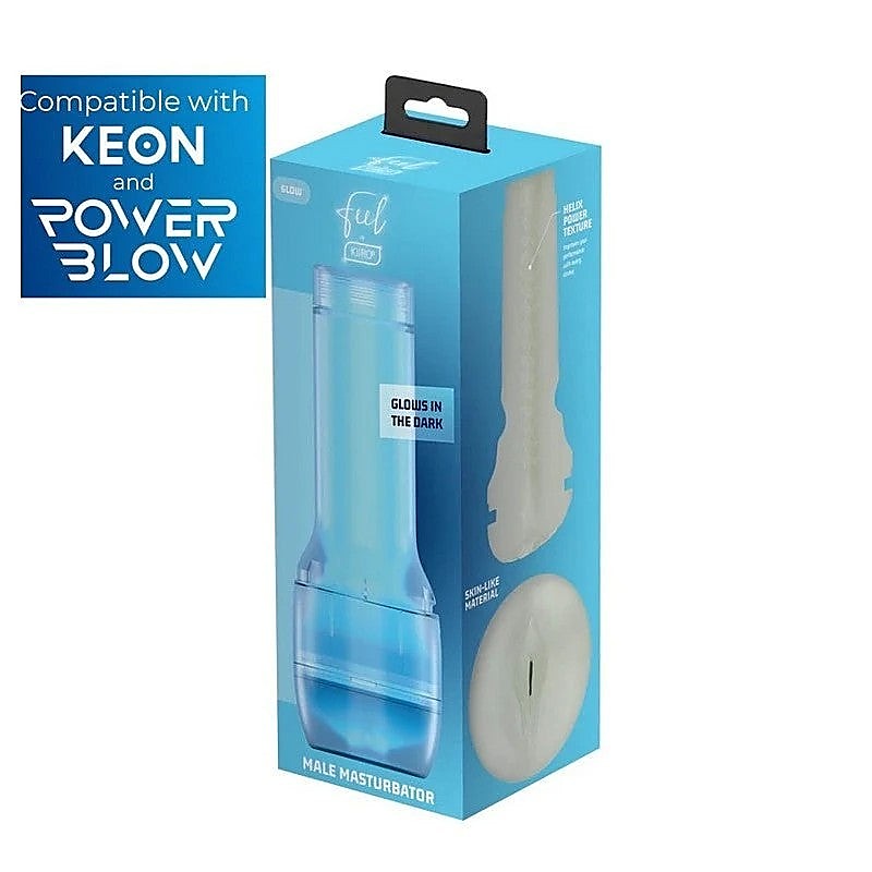 Kiiroo FeelGlow Glow in the Dark Textured Male Masturbator Stroker - Masturbators and Strokers