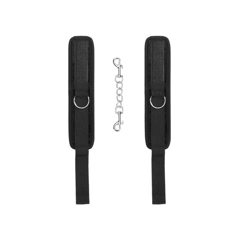 Shots Toys OUCH! Velvet and Velcro Handcuffs Comfortable Restraint Play - Cuffs and Restraints