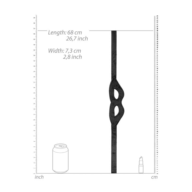 Shots Toys OUCH! Velvet & Velcro Open Eye Mask Premium Open Eye Design - - Masks And Blindfolds