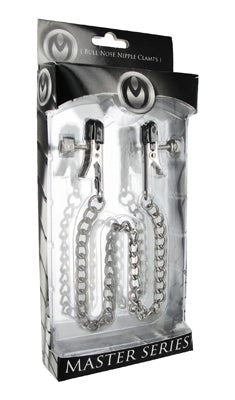 XR Brands Ox Bull Nose Nipple Vice Adjustable Pressure Steel Clamps - Breast and Nipple Toys