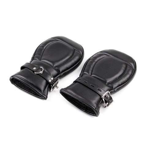 BDStyle Padded Suspension Mitts Restraints Handcuffs Lockable BDSM - Cuffs and Restraints