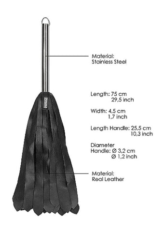 Shots Toys Pain D Calf Softy 36 Tails Flogger with Metal Handle BDSM Impact - Whips And Crops