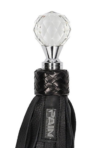 Shots Toys Pain Classic Designer Flogger Round Sparkling Handle BDSM Impact - Whips And Crops