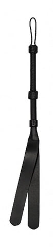 Shots Toys Pain Heavy Duty Double Tailed Bondage Whip Flogger with Dual Tails - Whips And Crops