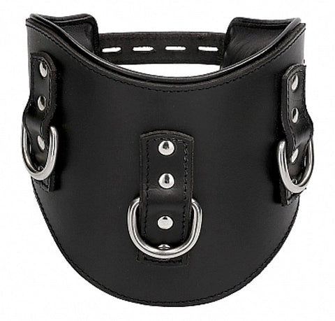 Shots Toys Pain Heavy Duty Padded Posture Collar Premium Leather BDSM - Collars and Leads