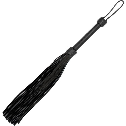 Shots Toys Pain Heavy Leather Tail Flogger with 36 Dual Sided Tails - Whips And Crops