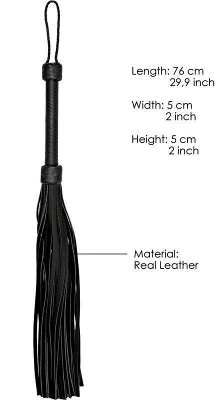 Pain Heavy Leather Tail Flogger Buy Now in AU - - Whips And Crops